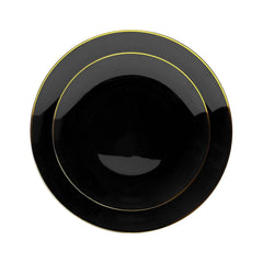 Disposable Black Classic Dinnerware Set