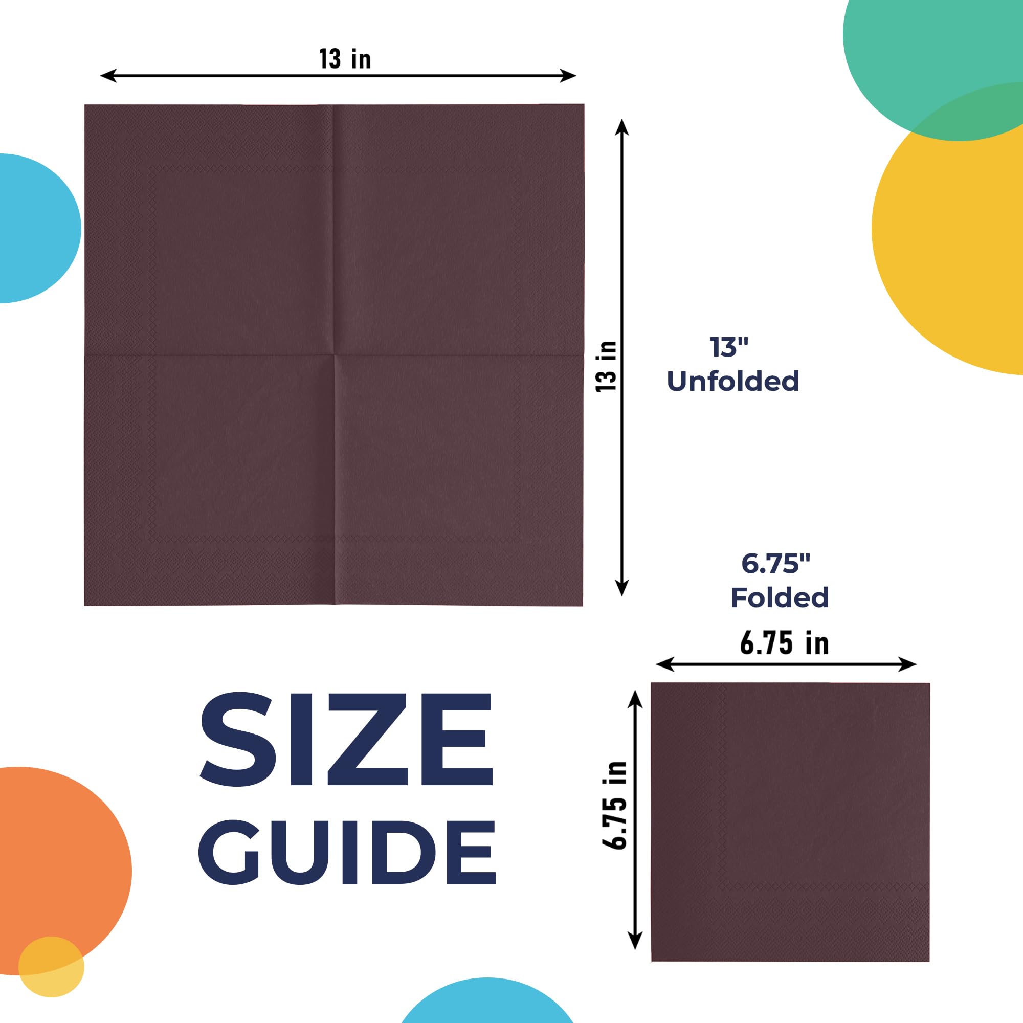 Brown Luncheon Napkins | 1800 Count