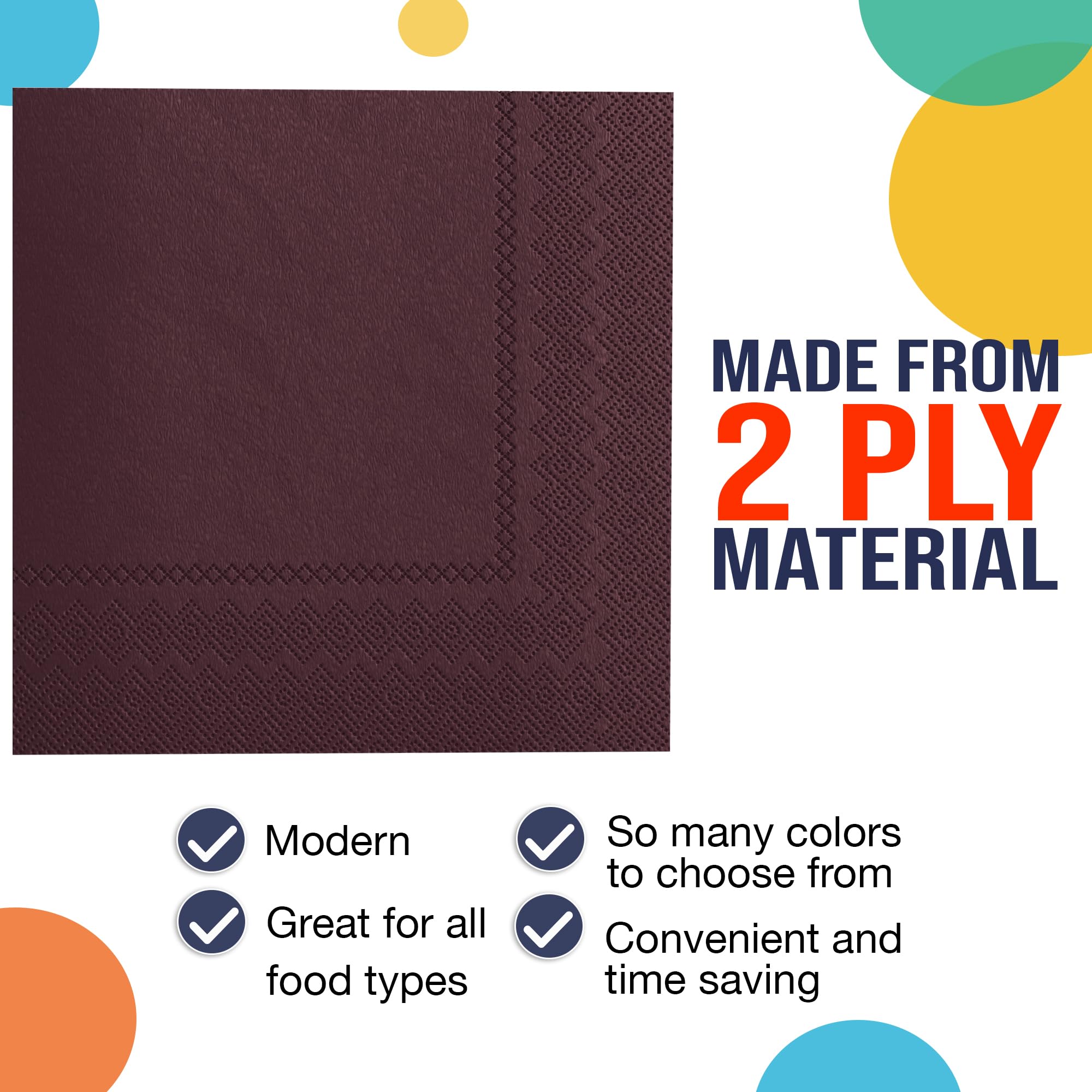 Brown Luncheon Napkins | 1800 Count