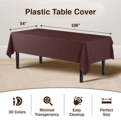 Brown Table Covers | 6 Pack