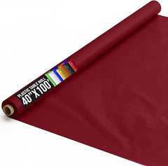 40 In. x 100 Ft. Burgundy Table Roll