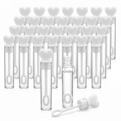 Heart-Shaped Wedding Bubble Favors - 36 Pack