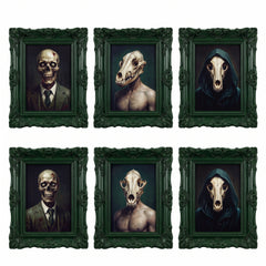 Dark Academia Skull Lenticular Wall Decor Set