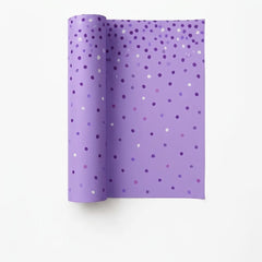 Purple Scatter Dot Gift Wrap - 16 ft