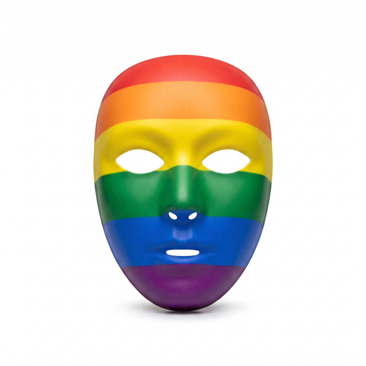 Colorful Rainbow Full Face Mask - Perfect for Team Spirit and Costume Events