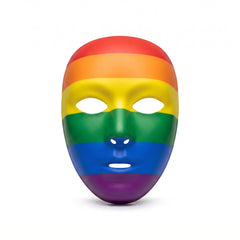 Colorful Rainbow Full Face Mask - Perfect for Team Spirit and Costume Events