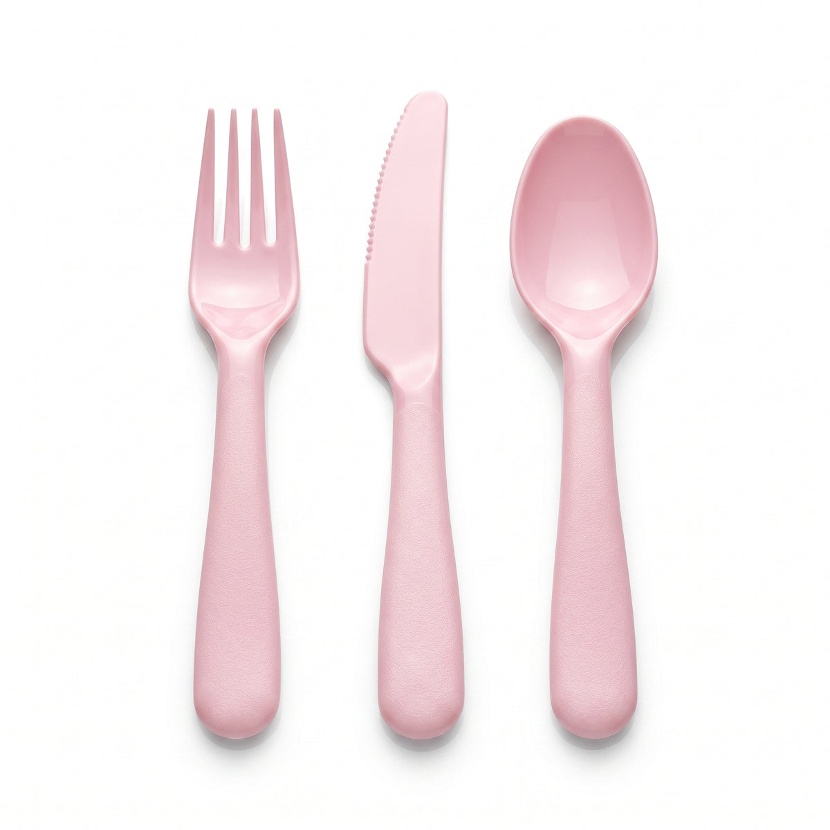 Brava! Elegant Pink Plastic Cutlery Set - 24 Count
