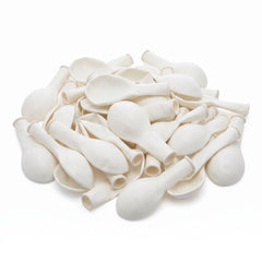 White Mini Latex Balloons - 5 In. | 50 Pack
