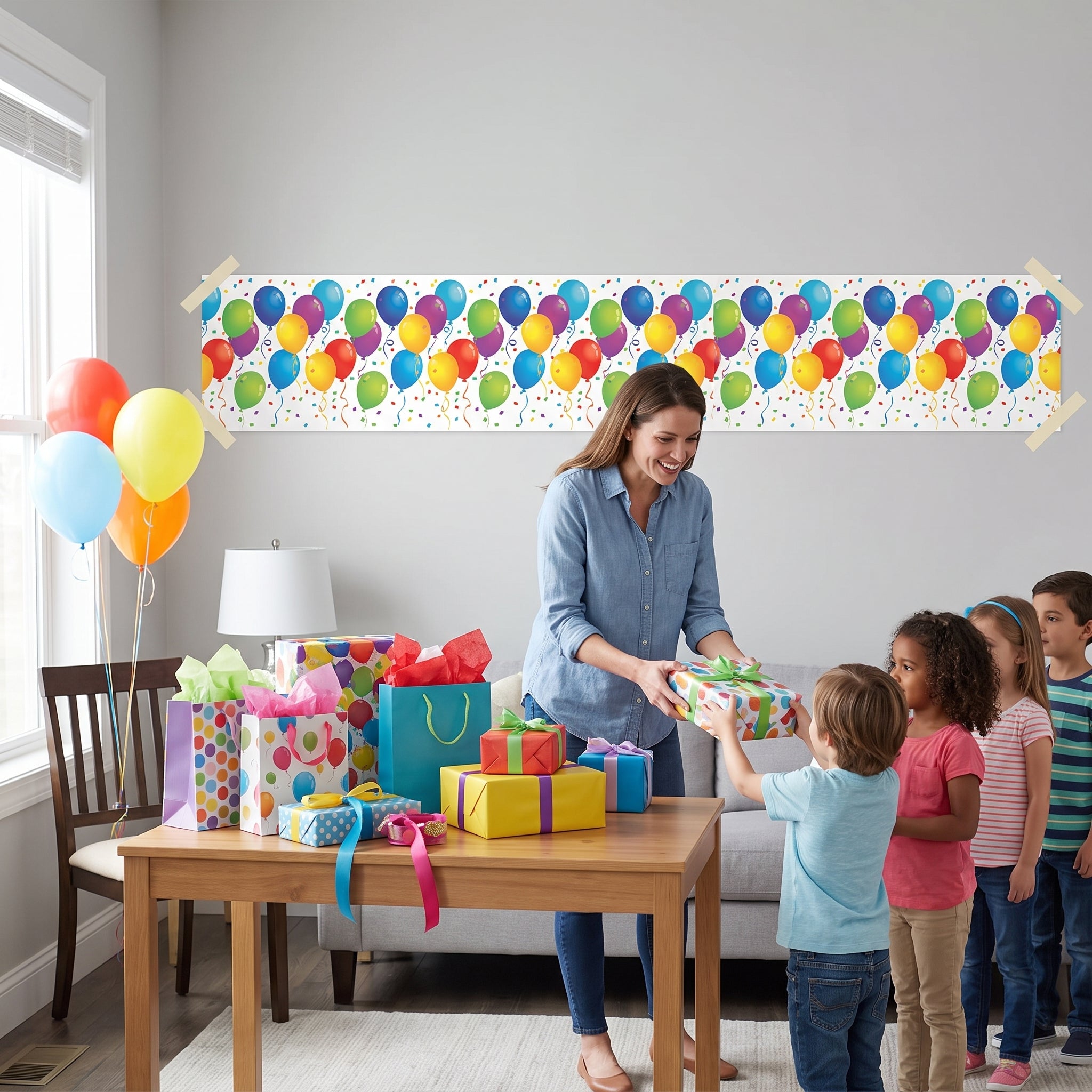 Colorful Balloon Party Banner