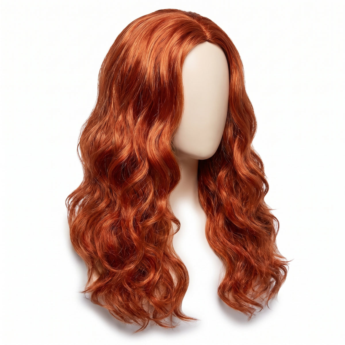 Vibrant Red Long Wavy Wig - Perfect Costume Accessory