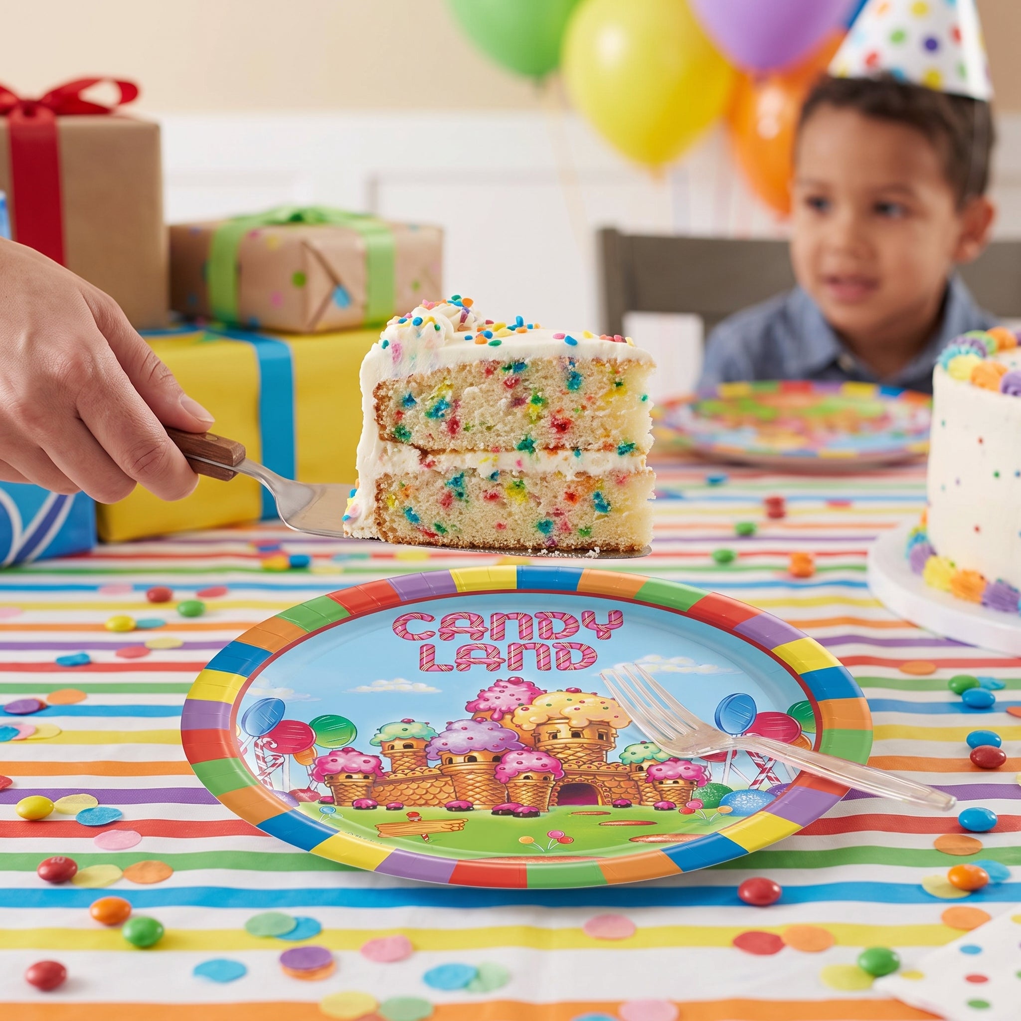 Candyland Birthday Party 7" Round Paper Plates