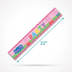 Peppa Pig Confetti Birthday Party Sash