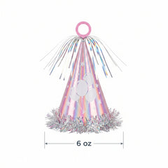 Iridescent Party Hat Balloon Weight