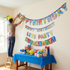 Vibrant Birthday Celebration Banner Set