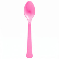 Bright Pink Plastic Spoon - 7.5 in.
