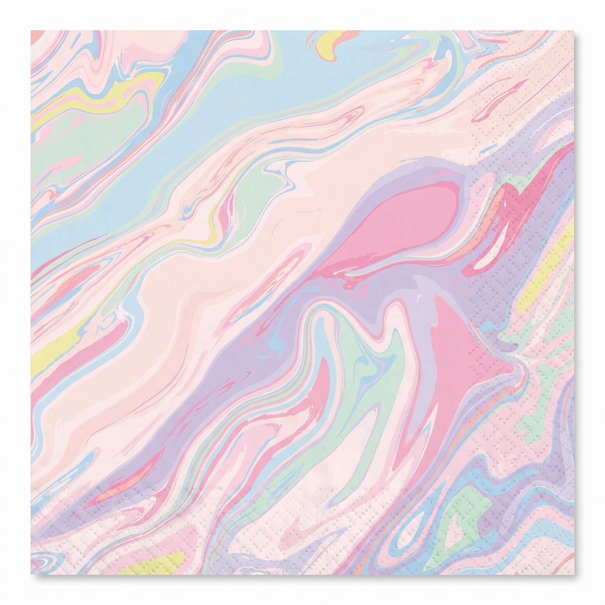Pastel Marble Beverage Napkins - 5 In. X 5 In.