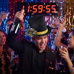 Champagne Bottle Top Hat for New Year's Eve Celebration