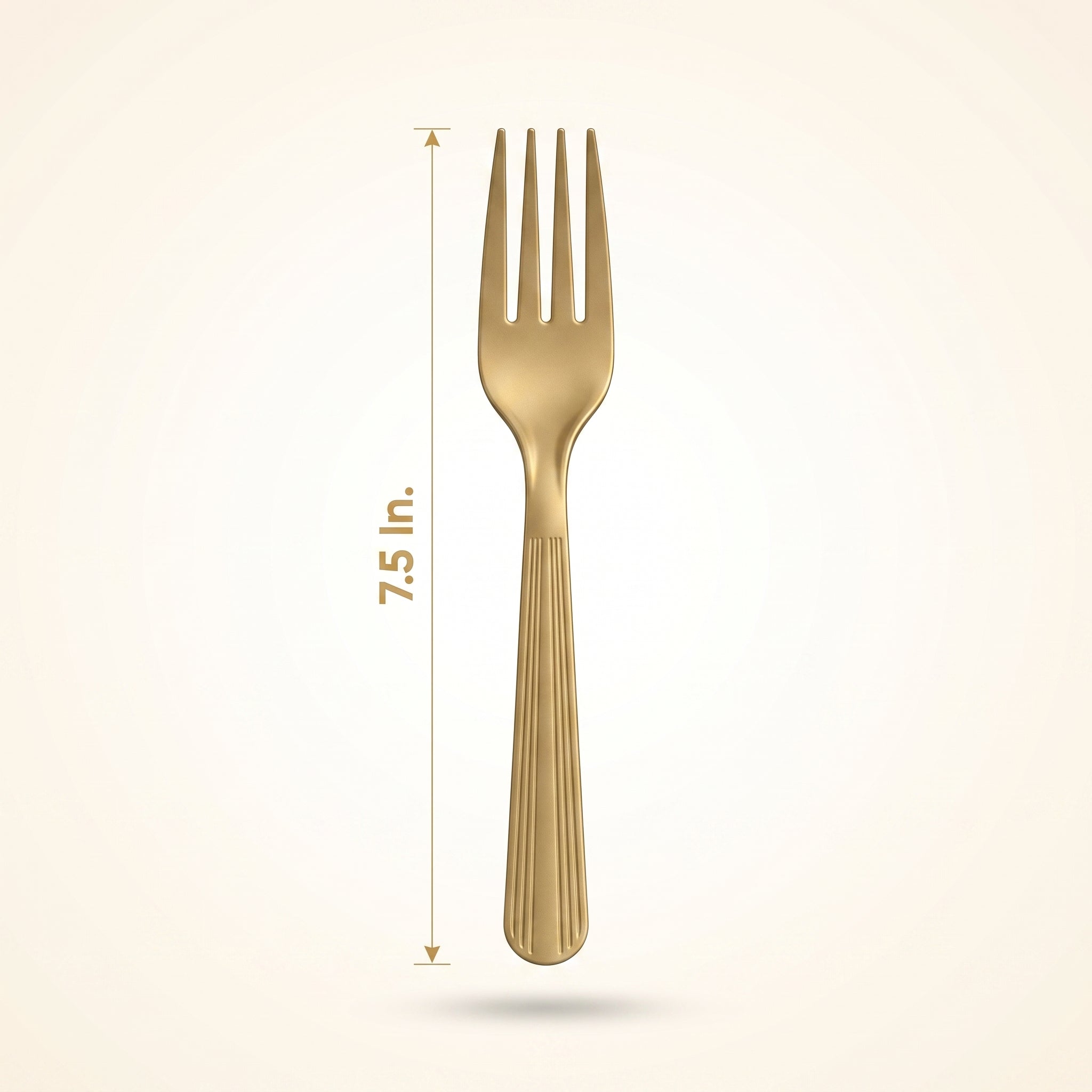 Gold Plastic Forks - 7.5 In. | 16 Count
