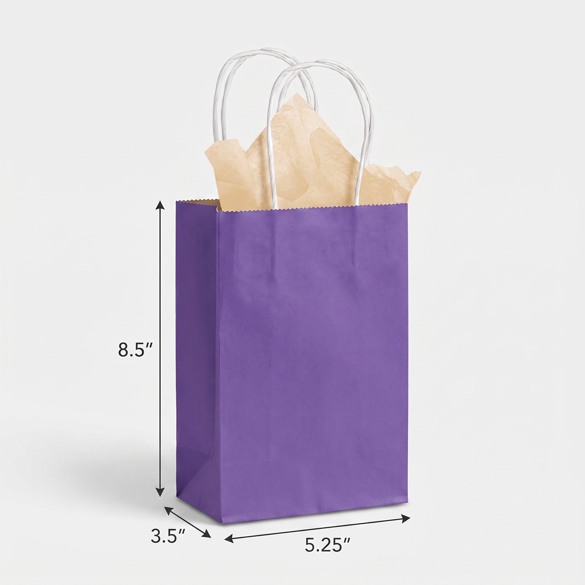 Small Purple Kraft Gift Bag