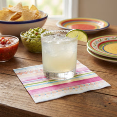 Vibrant Fiesta Beverage Napkins - 5 In. X 5 In.