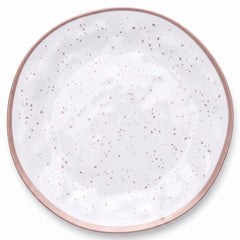 Elegant 10.5" Rose Gold Melamine Dinner Plate