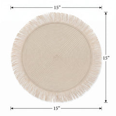 Elegant Braided Paper Placemats for Weddings