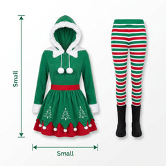 Adult Sassy Elf Christmas Costume - Adult S