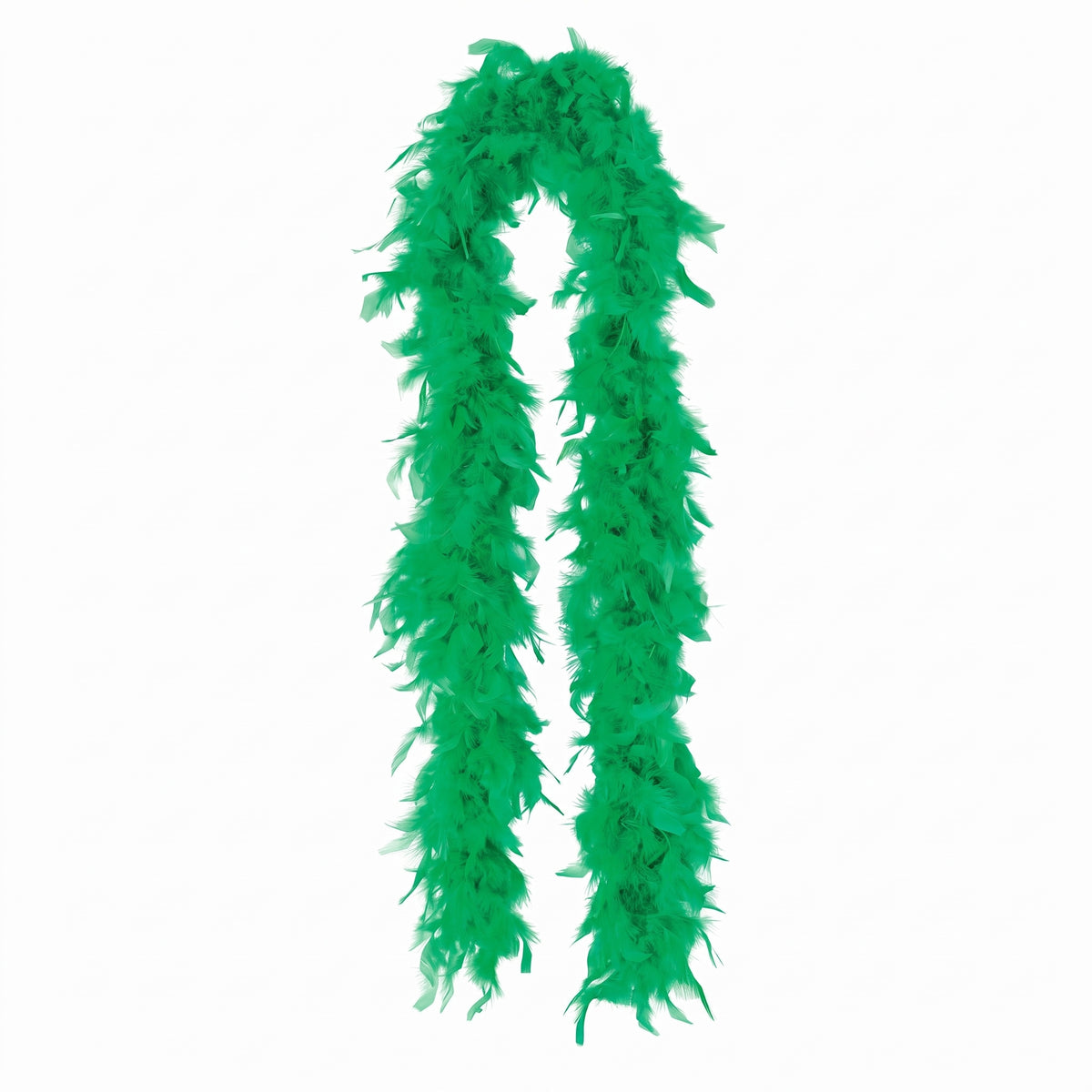 Festive Green Feather Boa - 72" Costume Accessory