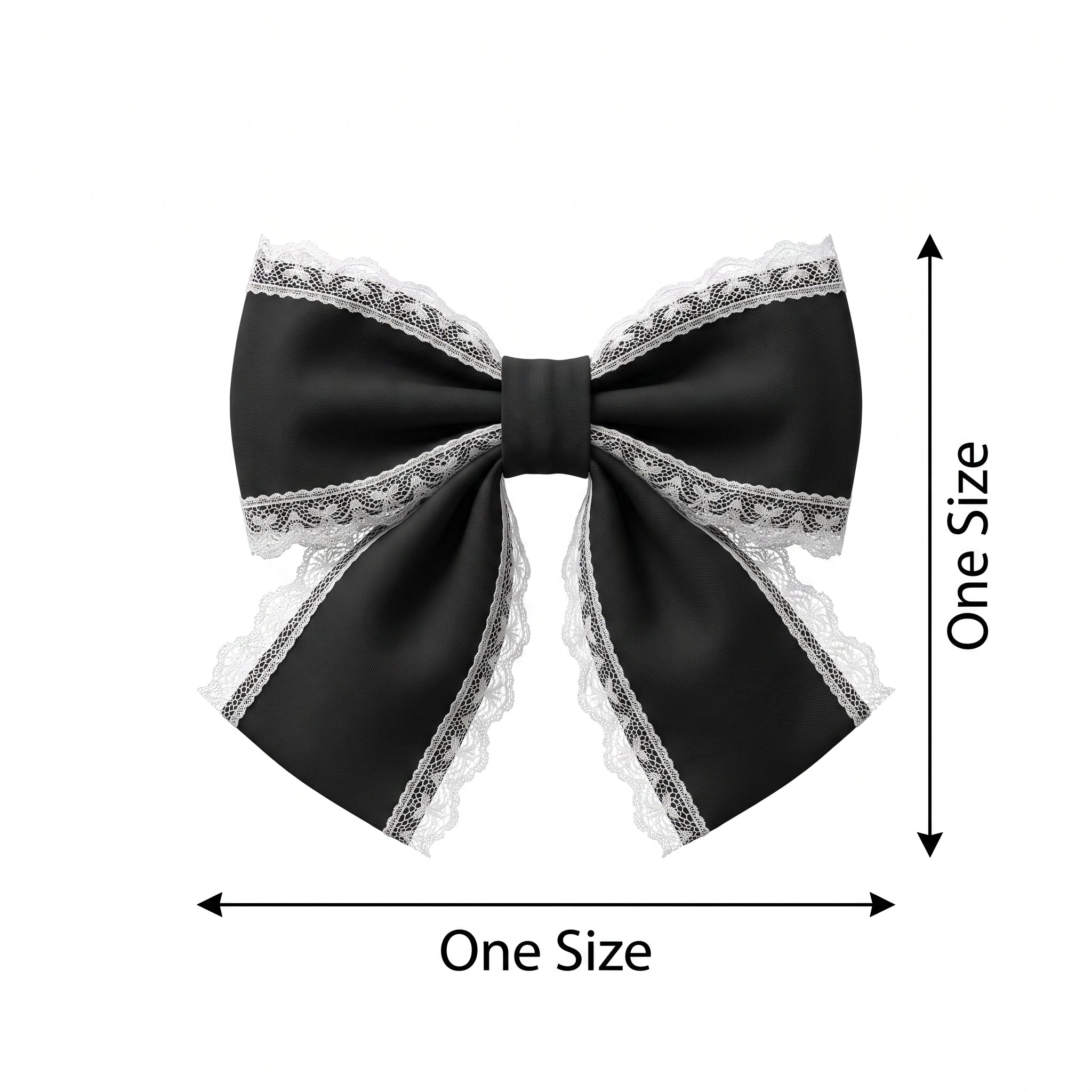 Dark Creepy Doll Lace Bow Headband - Halloween Costume Accessory