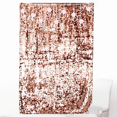 Blush Paillettes Wedding Backdrop with Sequin Accents