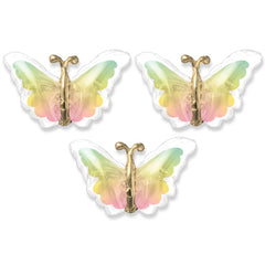 Vibrant Butterfly Satin Foil Balloon Set, 8-Inch, 3-Pack