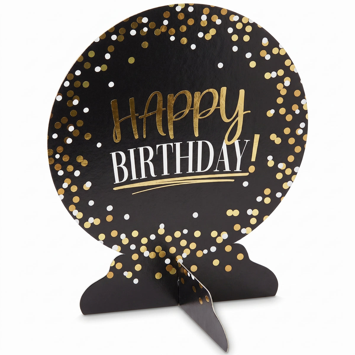 Black and Gold Birthday Table Decoration