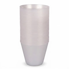 White Pearl Plastic Tumblers - 9 Oz | 72 Pack