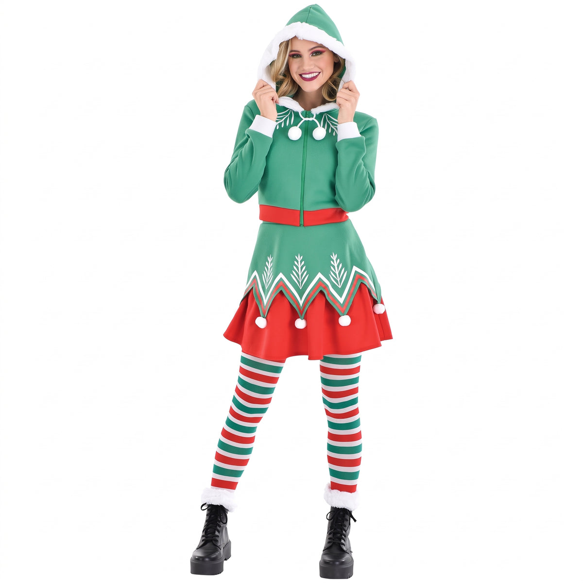 Adult Sassy Elf Christmas Costume - Adult S