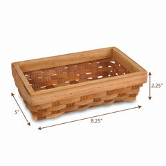 Wicker Guest Towel Caddy for Everyday Entertaining