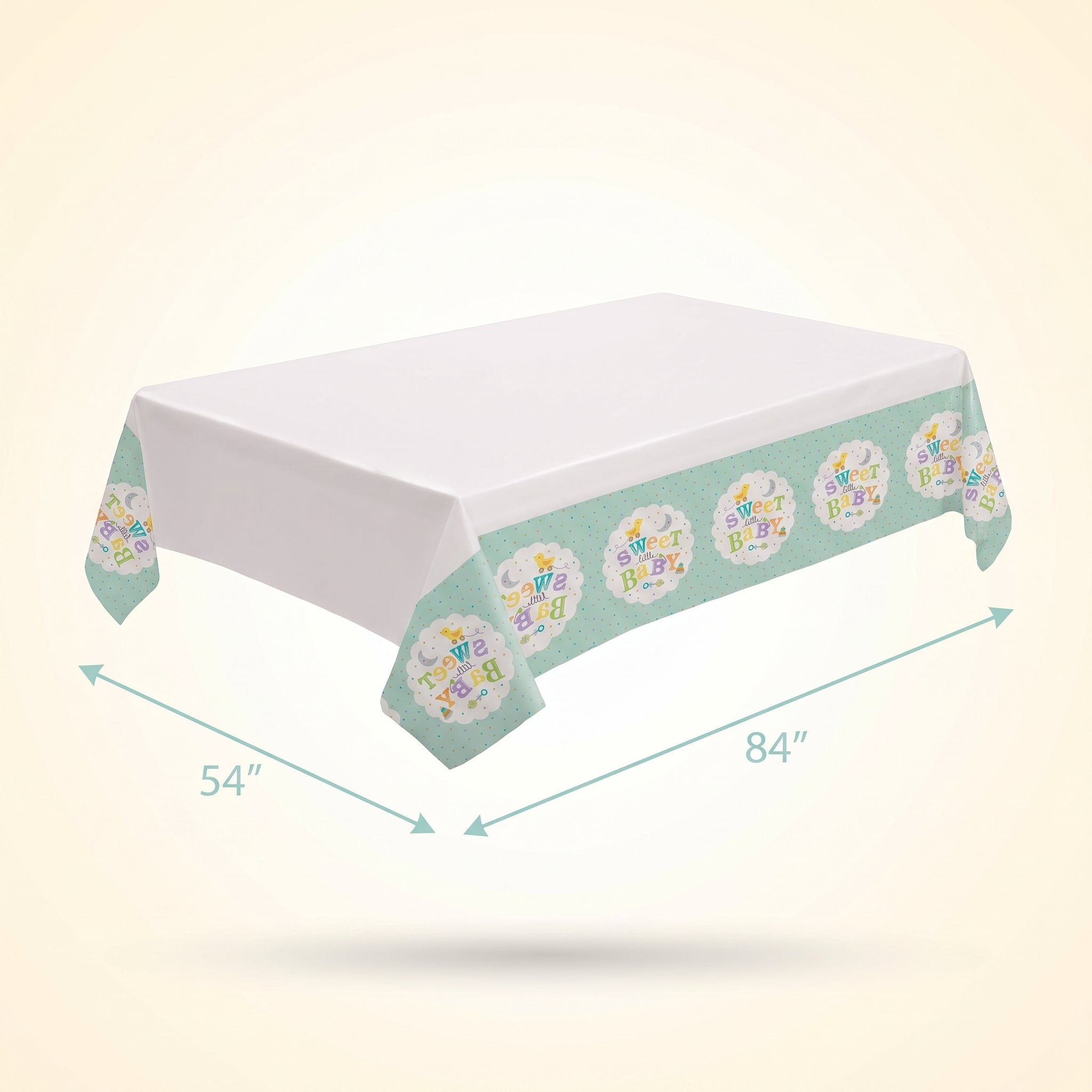 Sweet Little Baby Plastic Table Cover