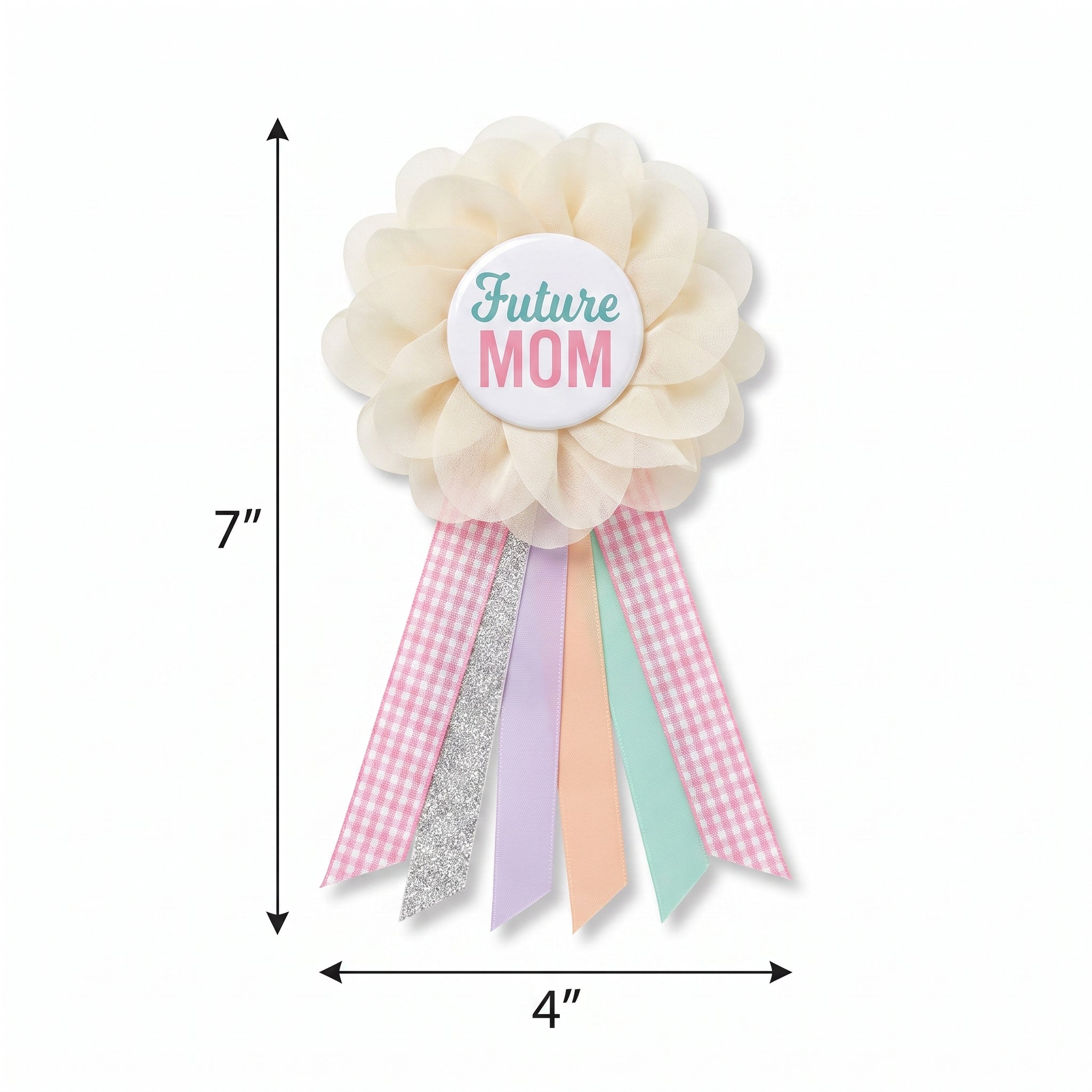 "Future Mom" Award Ribbon - Baby Shower Wearable Accessory