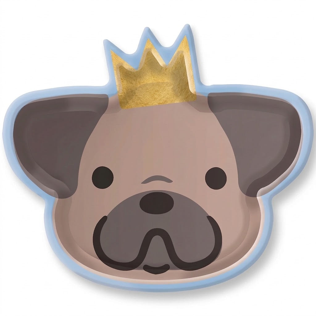 Adorable Puppy Party 7" Shaped Paper Plates