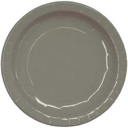 7 In. Silver Paper Plates | 8 Count