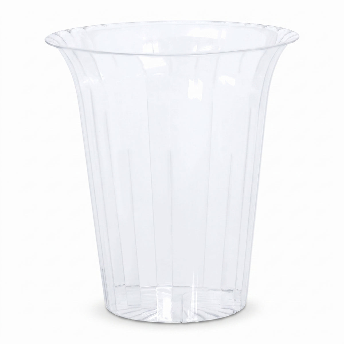 Clear Flared Cylinder Plastic Container, 80 oz