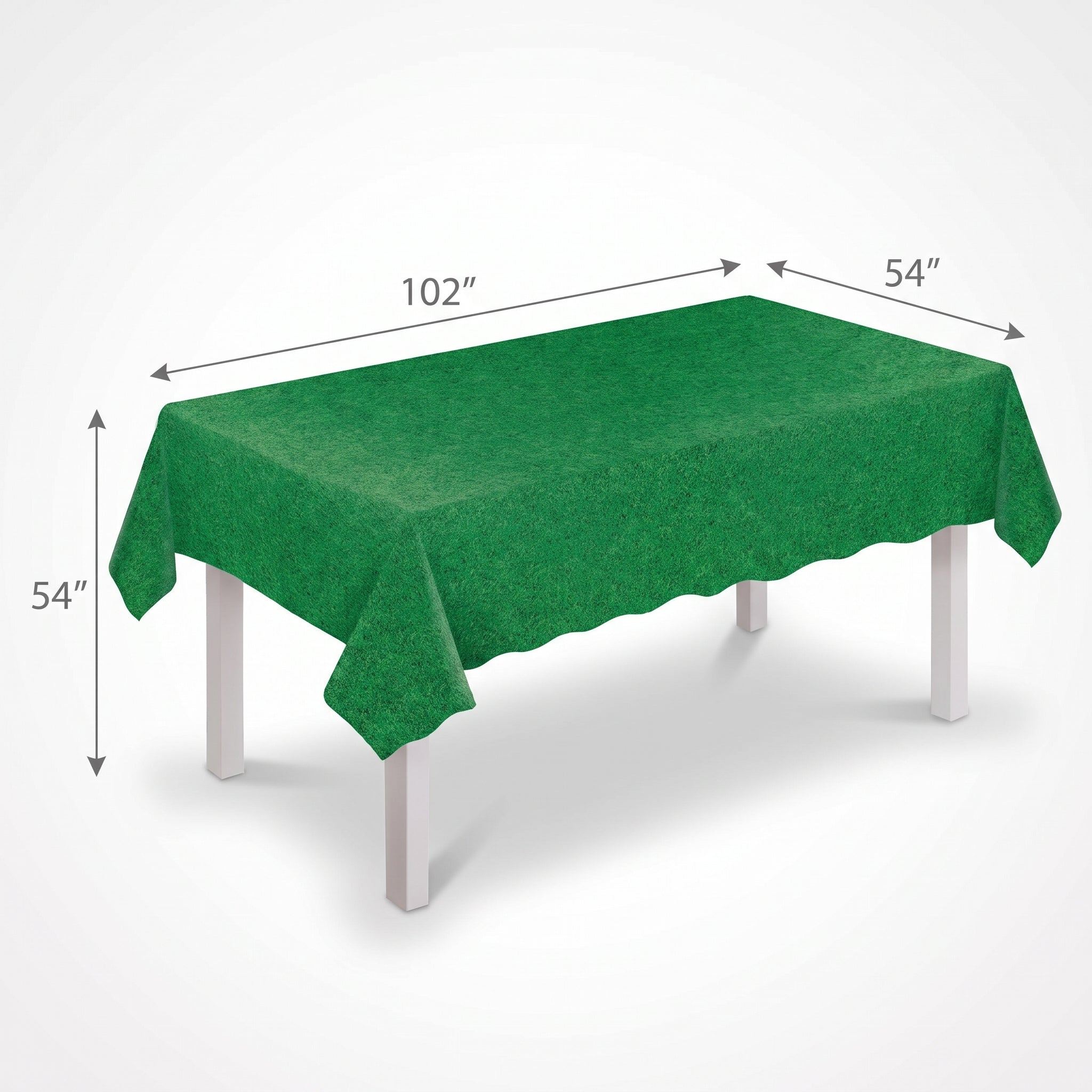 Grass Printed Plastic Table Cover - Perfect for Sports Events