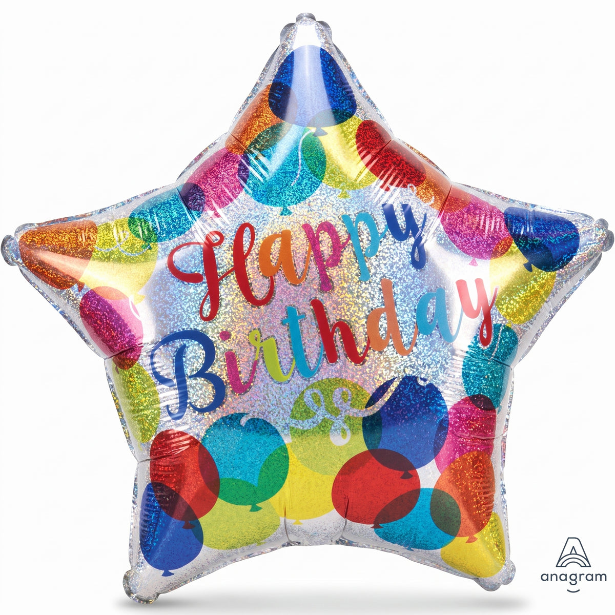 Sparkling Star Happy Birthday Foil Balloon