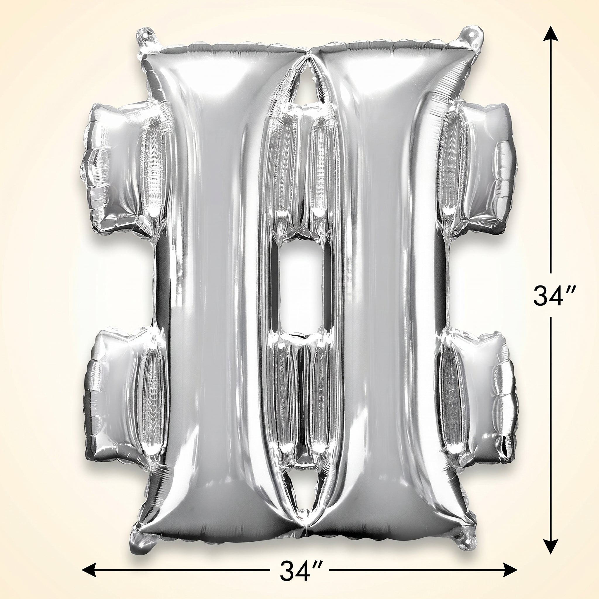 Silver Star Metallic Foil Balloon