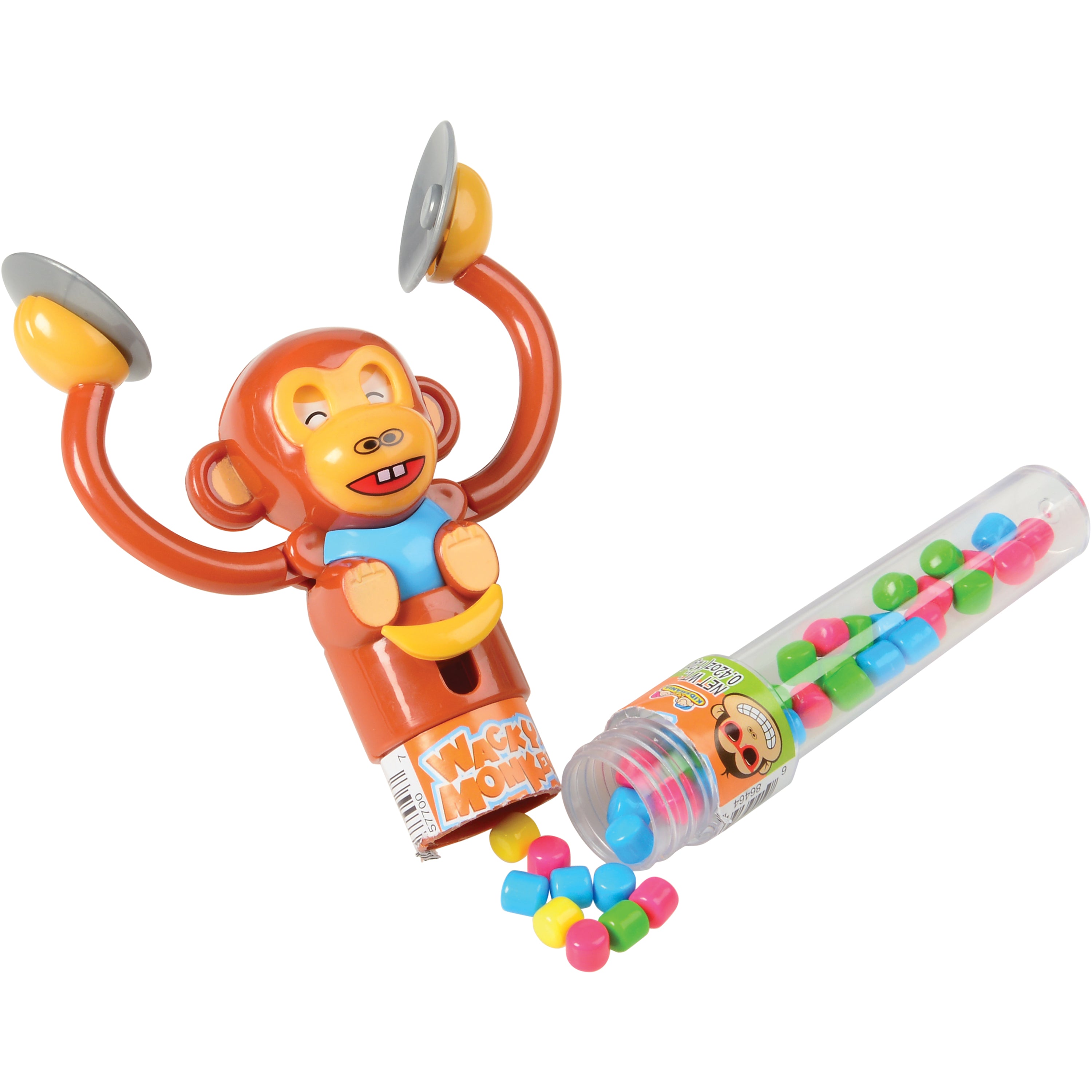 Wacky Monkey Candy Tube/12-Pc