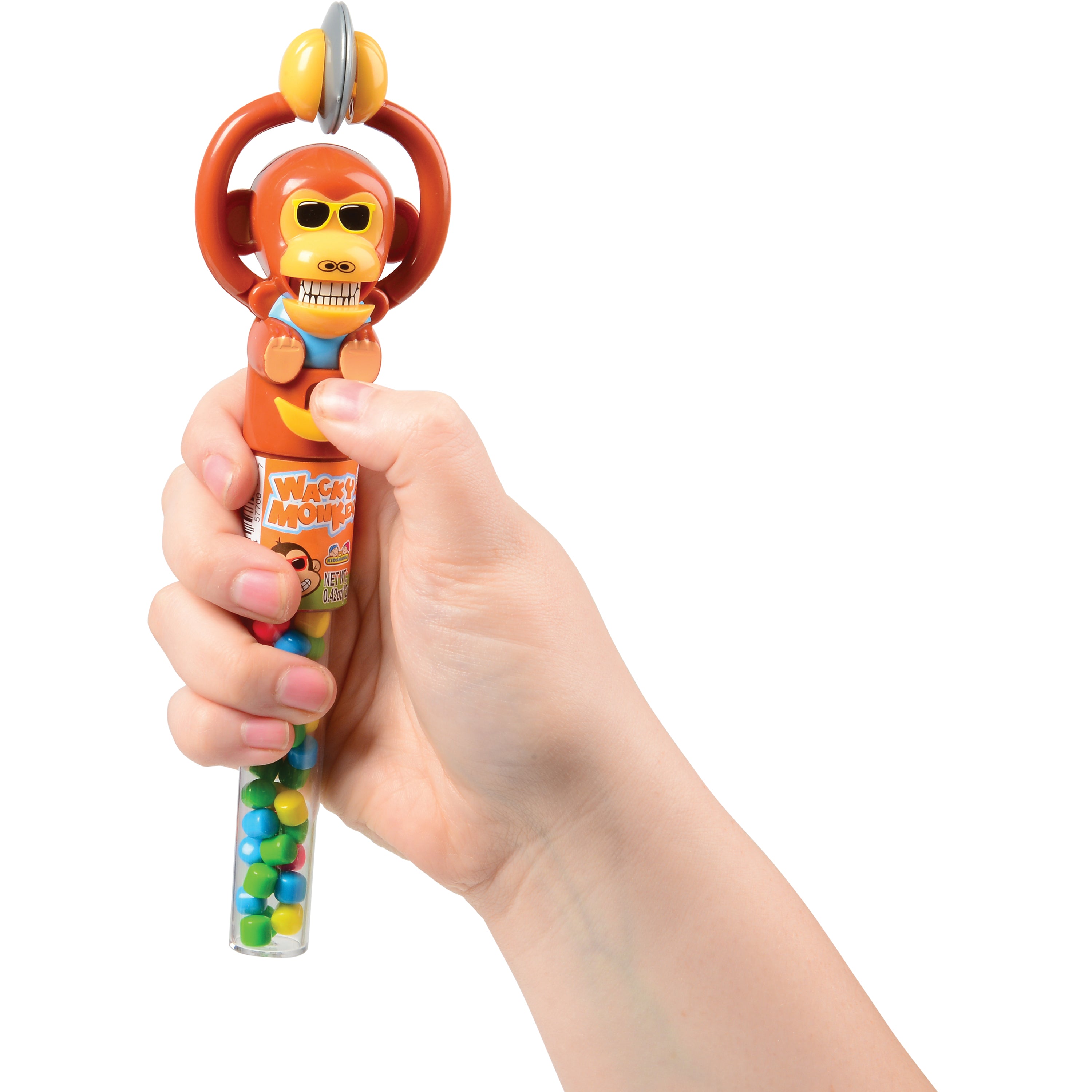 Wacky Monkey Candy Tube/12-Pc