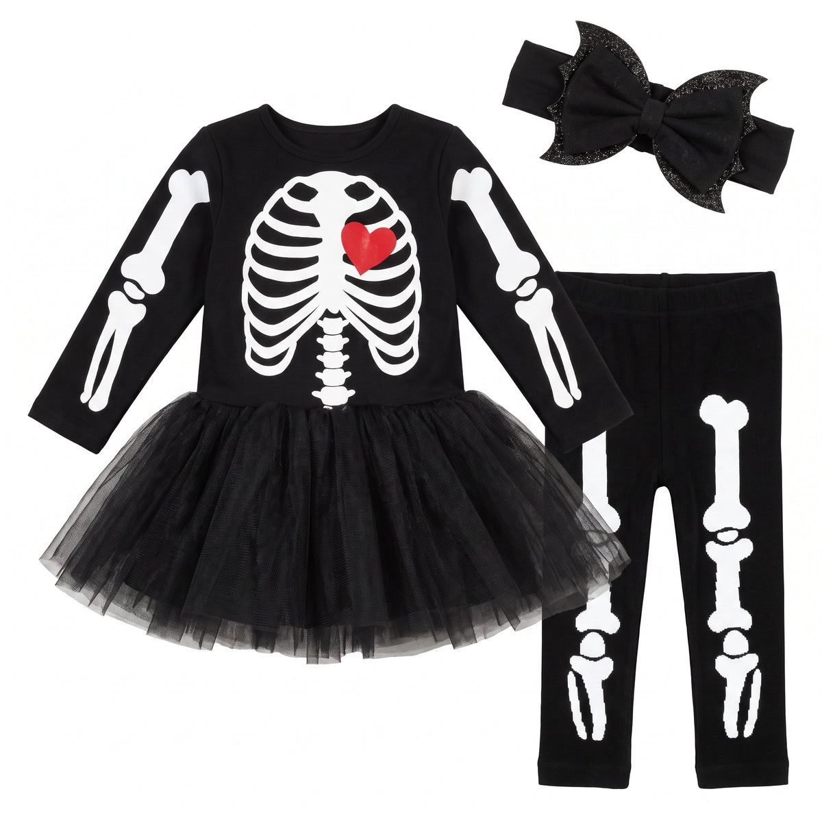 Infant Skeleton Tutu Halloween Costume - Infant (6-12 Months)