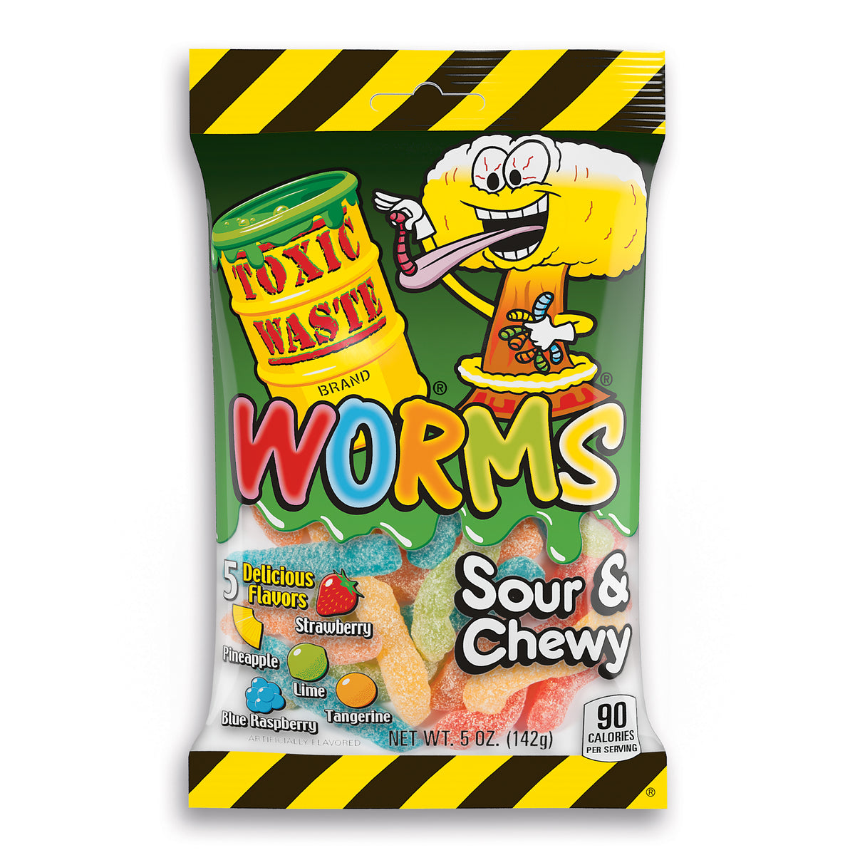Toxic Waste Sour Worms/12 Per Pk