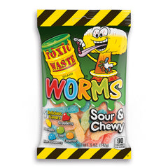 Toxic Waste Sour Worms/12 Per Pk