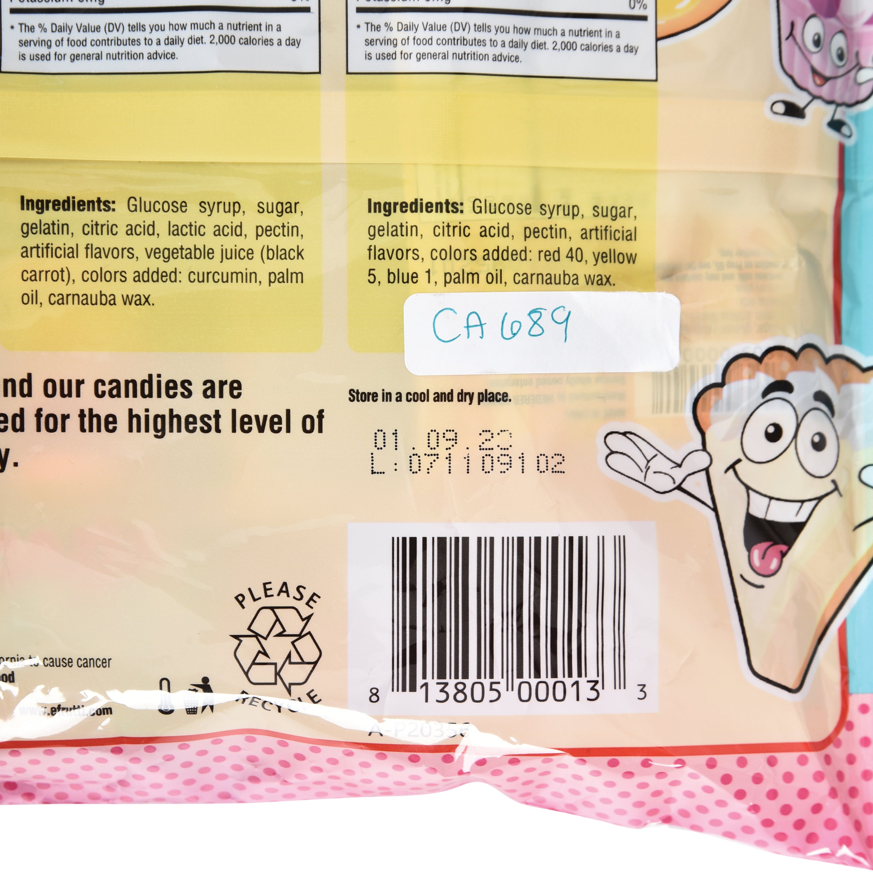 Efrutti Bakery Bag/70 Per Pkg