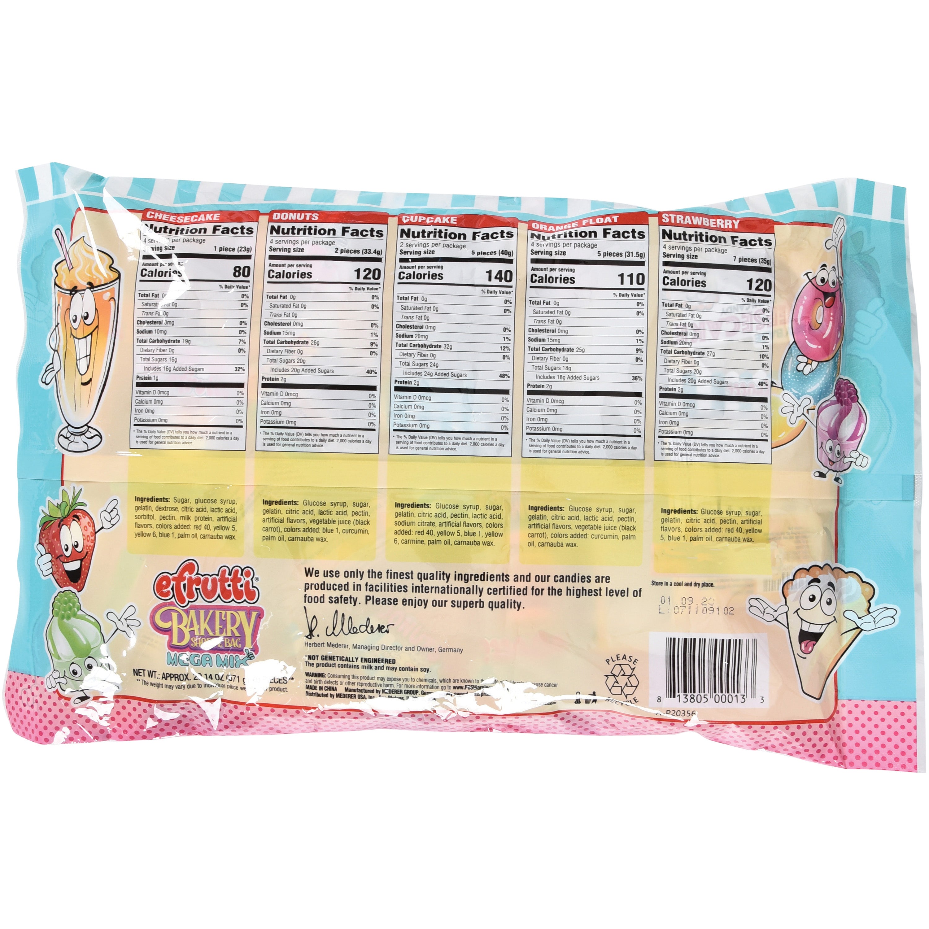 Efrutti Bakery Bag/70 Per Pkg